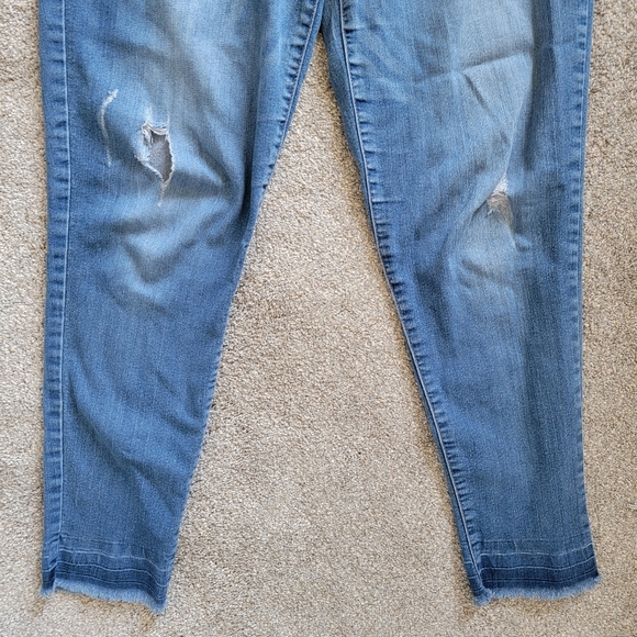Democracy Ab Technology Ankle Distressed Mid Rise Jeans Size 8 - Picture 3 of 9